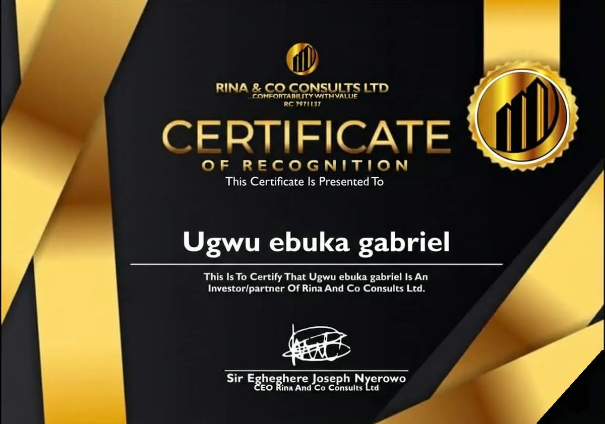 Investment Certificate