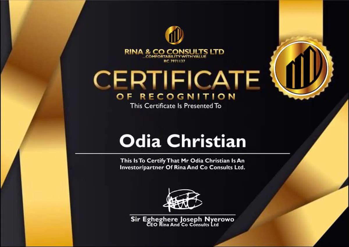 Investment Certificate